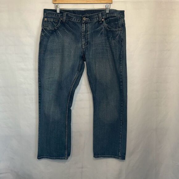 1897 Denim Mens Jeans Straight Leg Size 40x30 100% Cotton - Picture 1 of 11